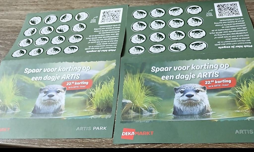 2 x Artiskaart DekaMarkt, Twee personen, Kortingsbon, Overige typen