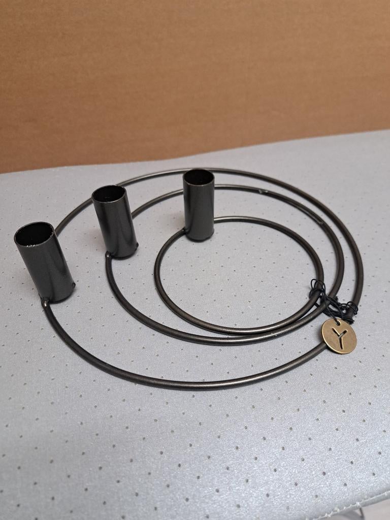 Brynxz metalen kaarsen houder(s), Ophalen of Verzenden, Metaal, Bruin, Nieuw