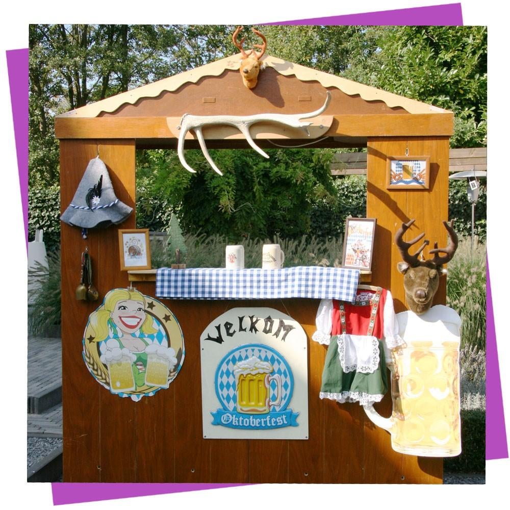 Oktoberfest bar te huur, Oktoberfeest spellen, Ophalen, Zo goed als nieuw, Overige