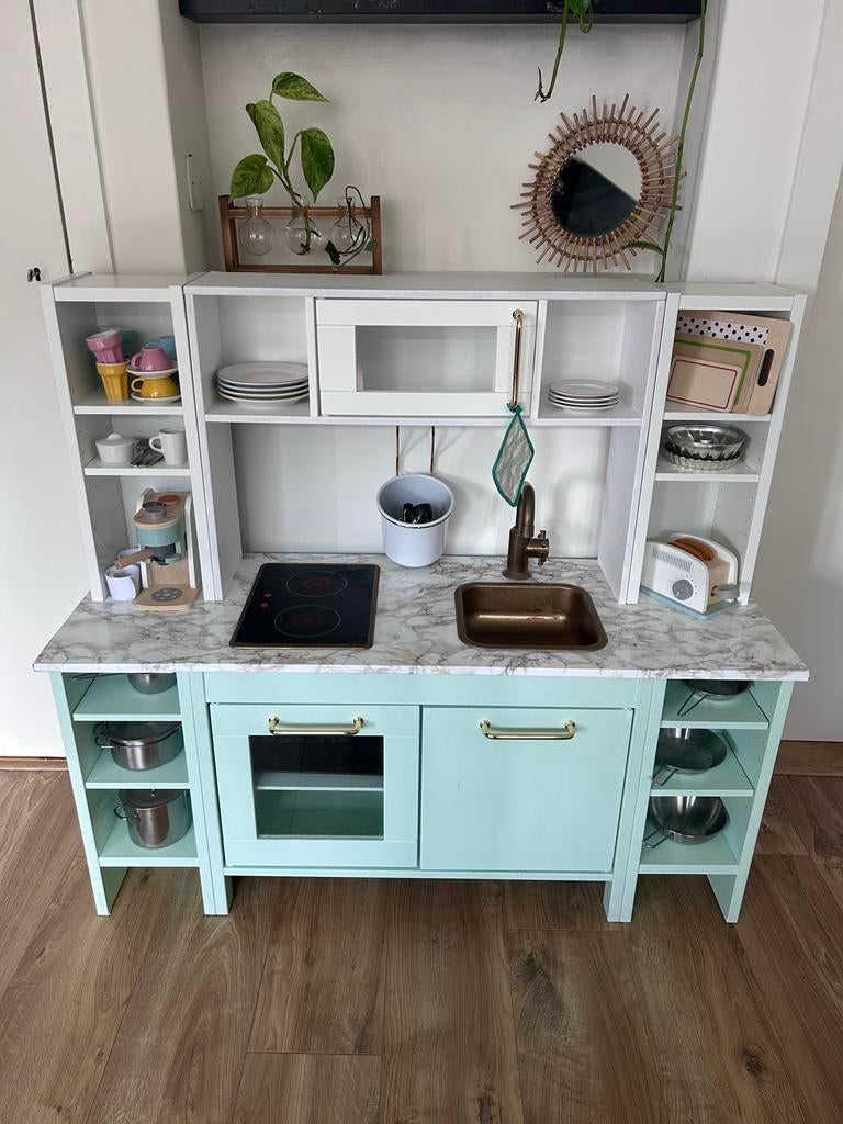 Gepimpte IKEA speelkeuken met accessoires, Ophalen, Gebruikt, Hout, Speelkeuken