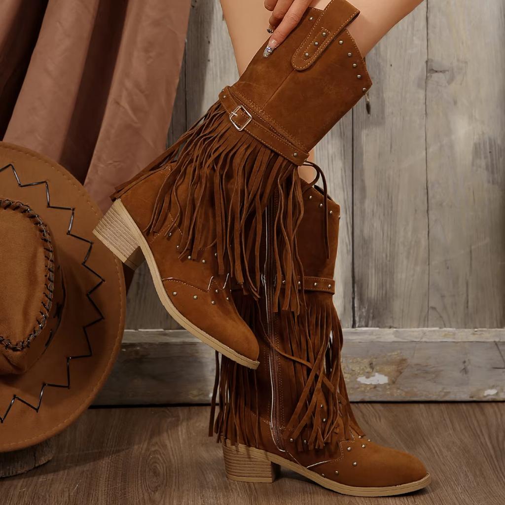 Bruine dames cowboy laarzen boots hoge cowboylaarzen western, Kleding | Dames, Schoenen, Verzenden, Nieuw, Bruin, Hoge laarzen