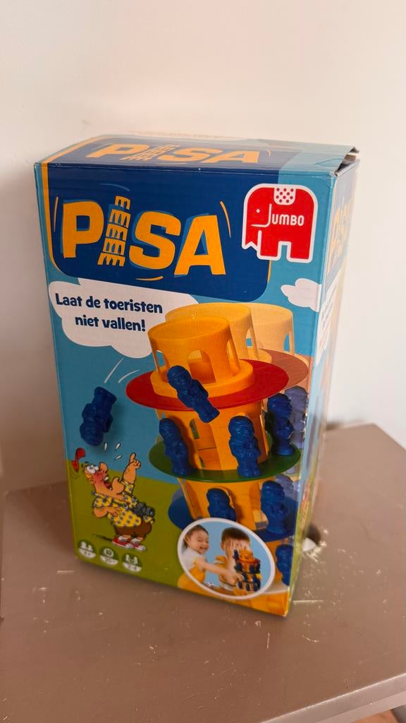 Jumbo Toren van Pisa Spel - Laat de toeristen niet vallen!, Hobby en Vrije tijd, Gezelschapsspellen | Overige, Drie of vier spelers
