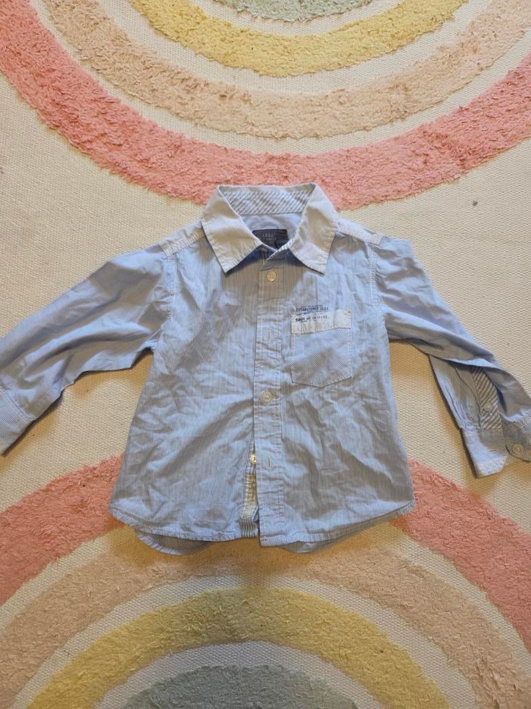 H&m logg blauw wit blouse overhemd maat 92 in goede staat, Kinderen en Baby's, Kinderkleding | Maat 92, H&M, Overhemd of Blouse