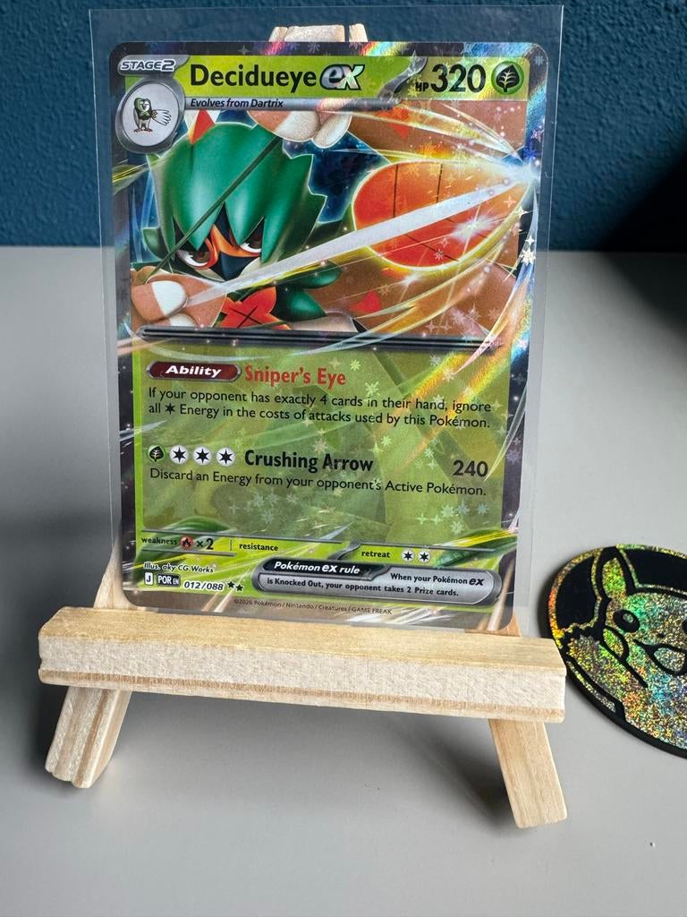 Pokémon kaart: Decidueye EX 012/088, Ophalen of Verzenden, Zo goed als nieuw, Losse kaart