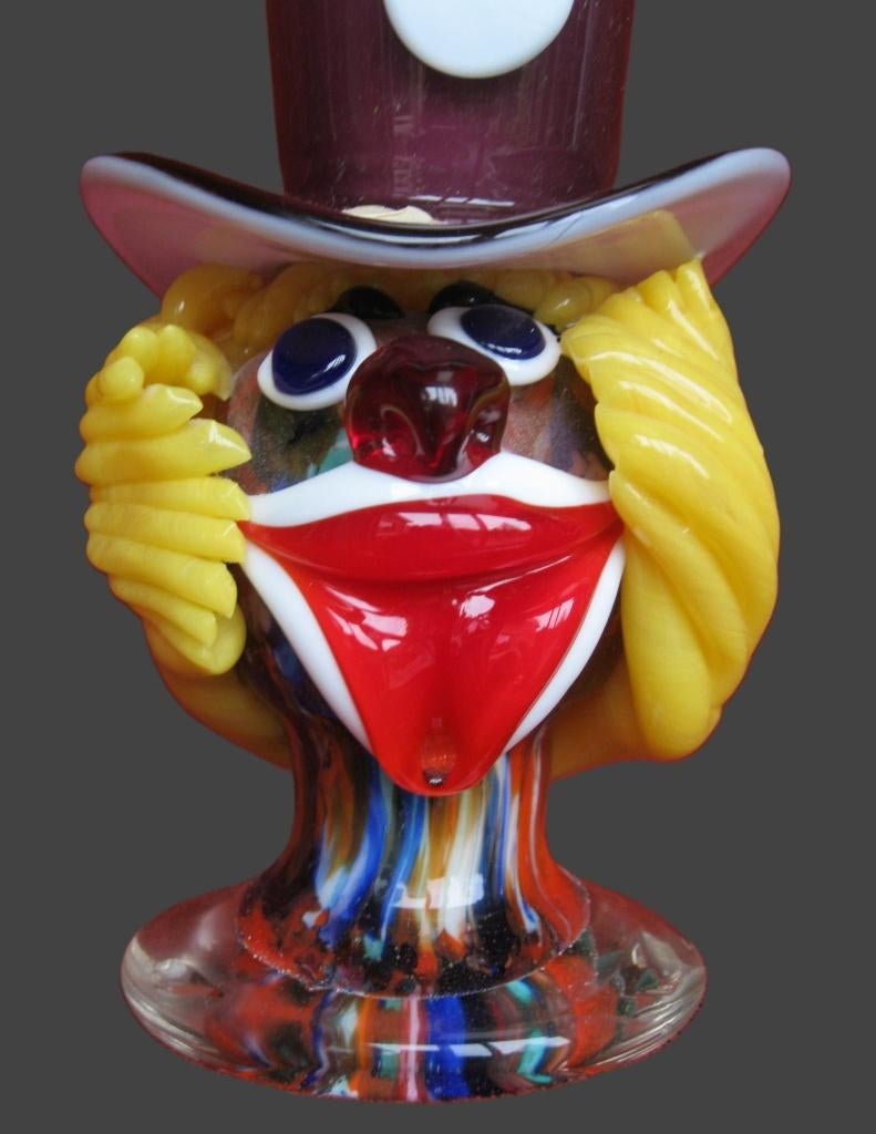 Murano clown desk pennenhouder., Ophalen