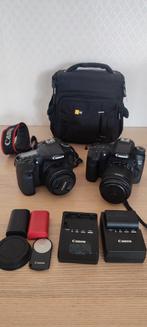 Canon EOS 70D (set of 2), Gebruikt, Spiegelreflex, Canon, Ophalen of Verzenden