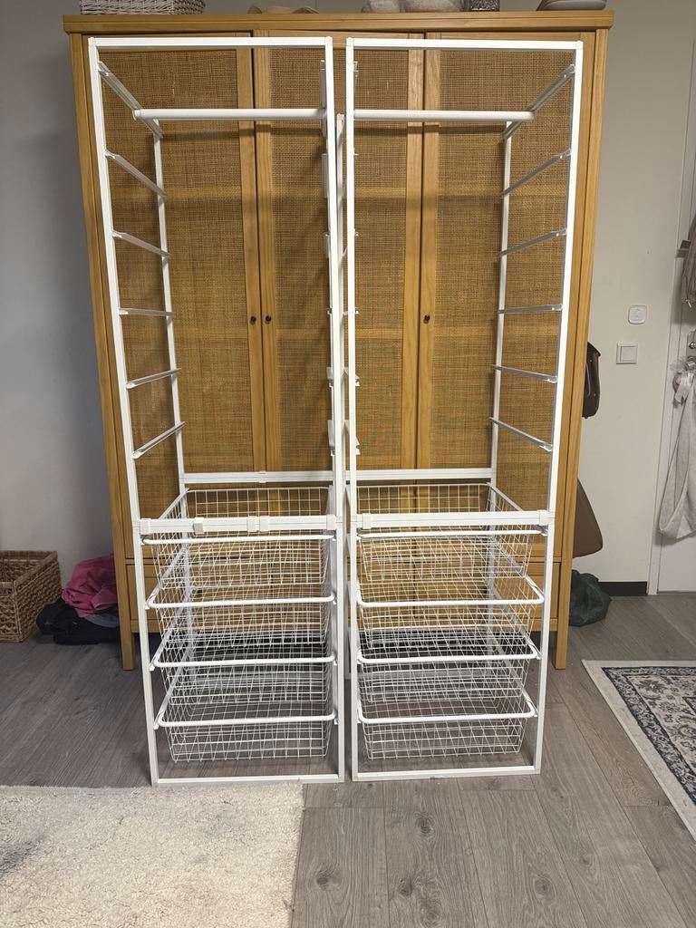 Ikea PAX kastinrichting - 2 elementen met lades en planken, Gebruikt, 200 cm of meer, Metaal, Met lade(s)