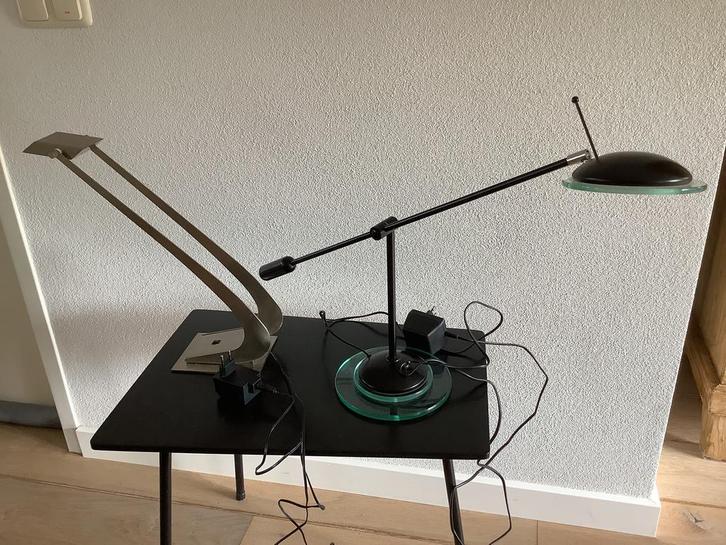 2 Design lampen van Herda en Highlight, Huis en Inrichting, Lampen | Tafellampen, Zo goed als nieuw, Minder dan 50 cm, Ophalen