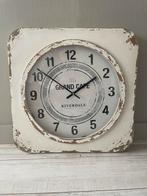 Klok Riverdale 60x60, Ophalen, Zo goed als nieuw, Wandklok