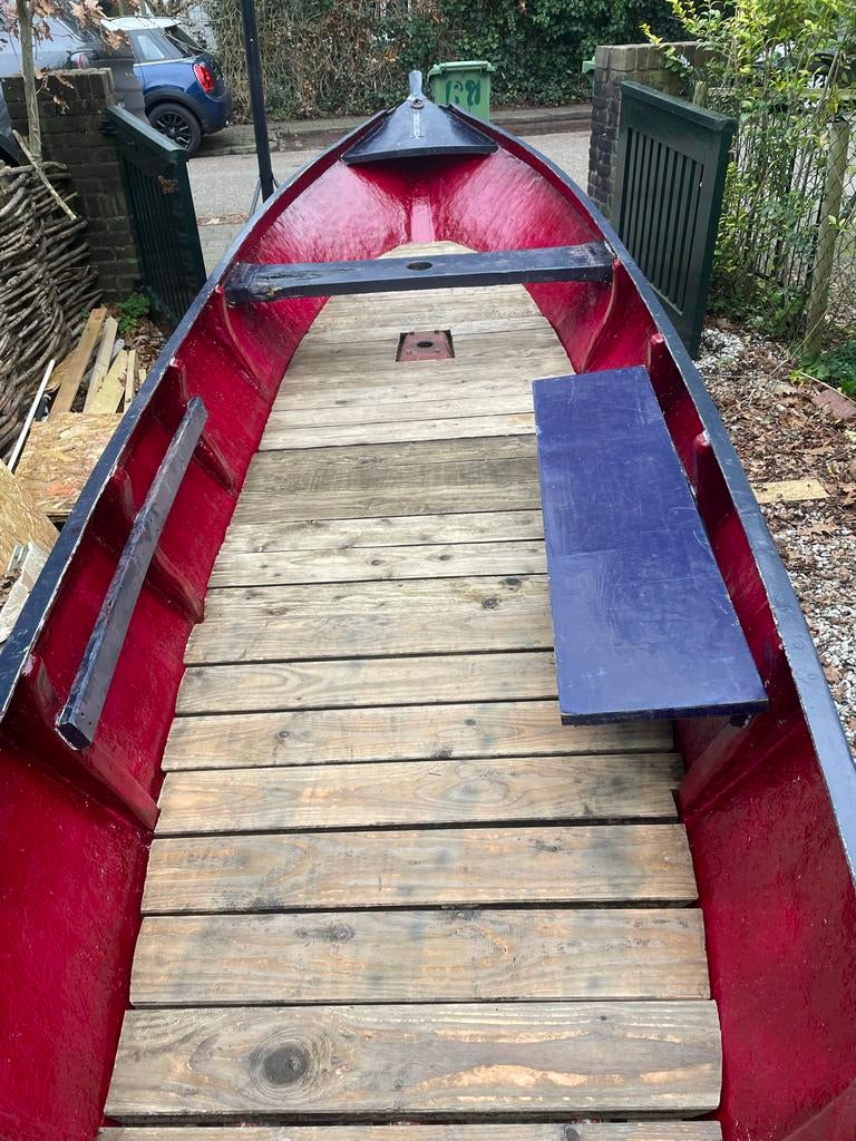 Punter met Yamaha 4pk 4takt motor, Ophalen, Gebruikt