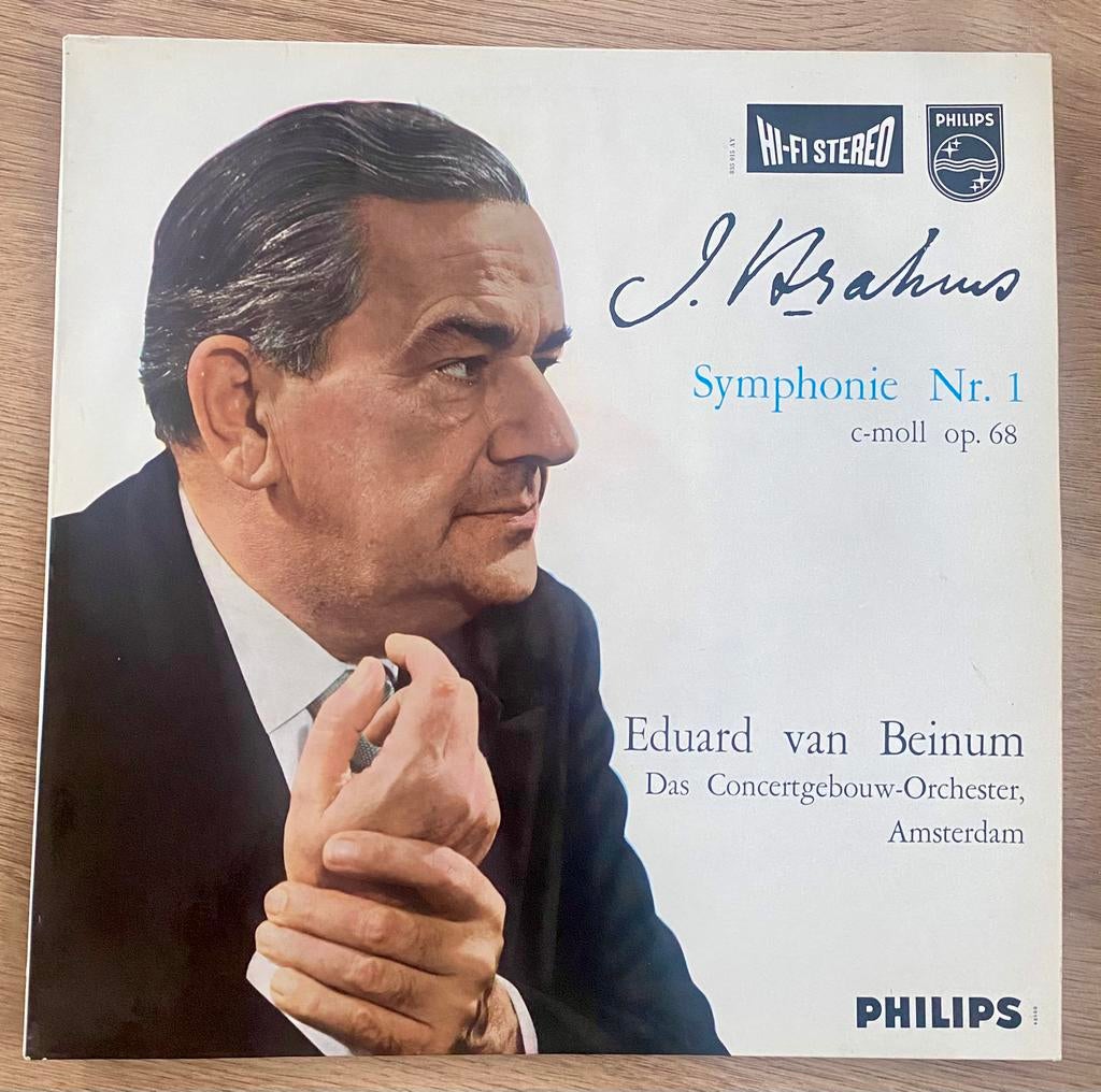 lp: Brahms - Symphony no.1 in C Minor (1959), Cd's en Dvd's, Ophalen of Verzenden, Gebruikt