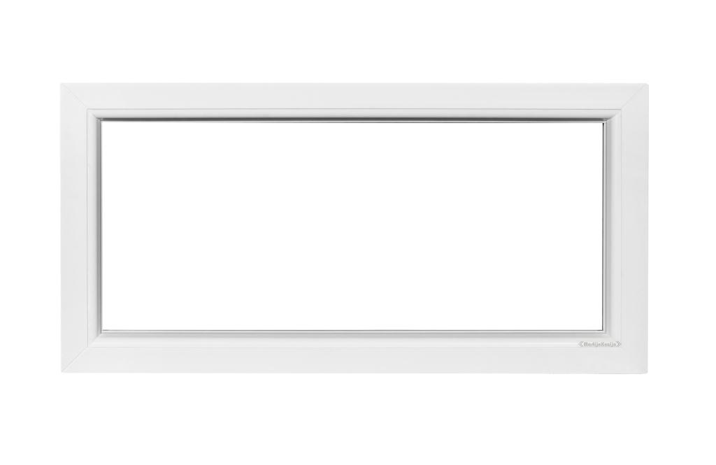 Kunststof Kozijn Vast  B100 H50cm Wit, Doe-het-zelf en Verbouw, Kozijnen en Schuifpuien, Niet ingevuld, Kunststof, Raamkozijn