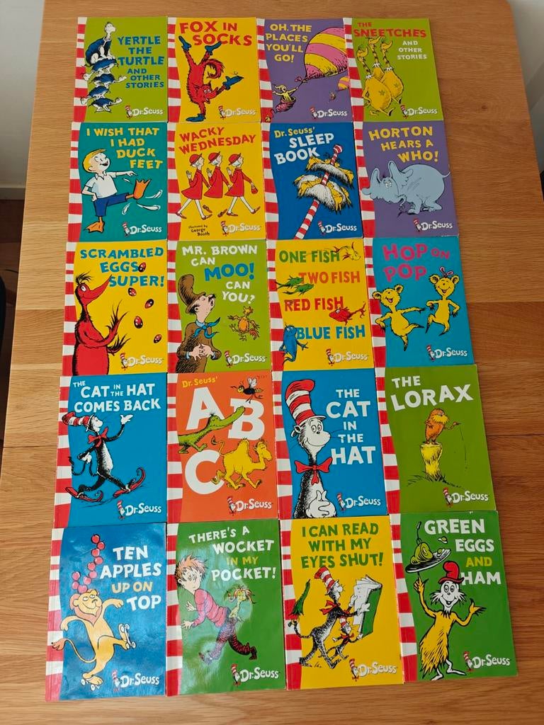 Dr. Seuss Collectie: 20 Engelse Boeken (o.a. Cat in the Hat), Ophalen, Gelezen, Dr. Seuss, Fictie algemeen