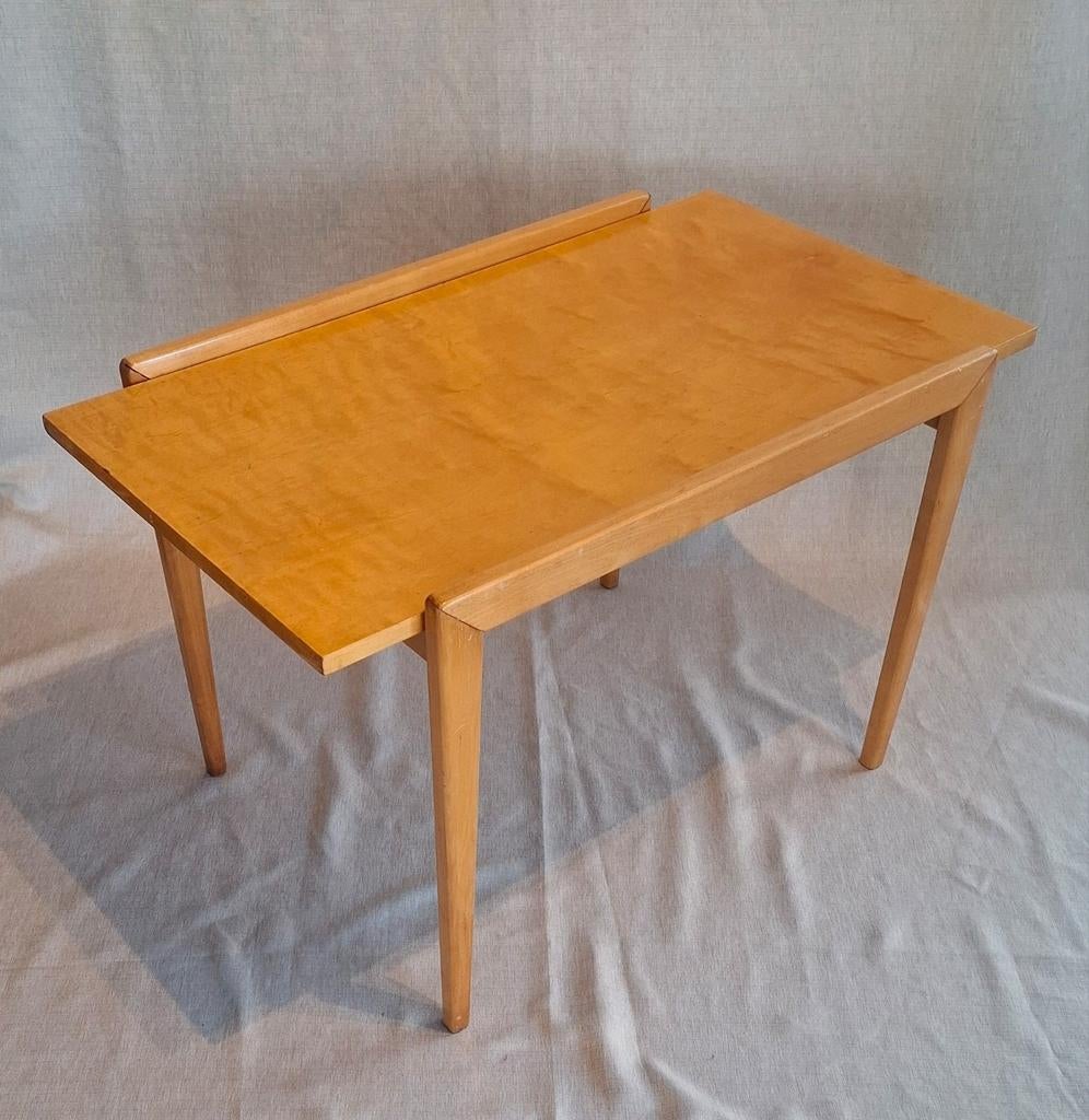 Vintage Deens Bijzettafel / salontafel, Ophalen, Gebruikt, 50 tot 100 cm, Overige houtsoorten