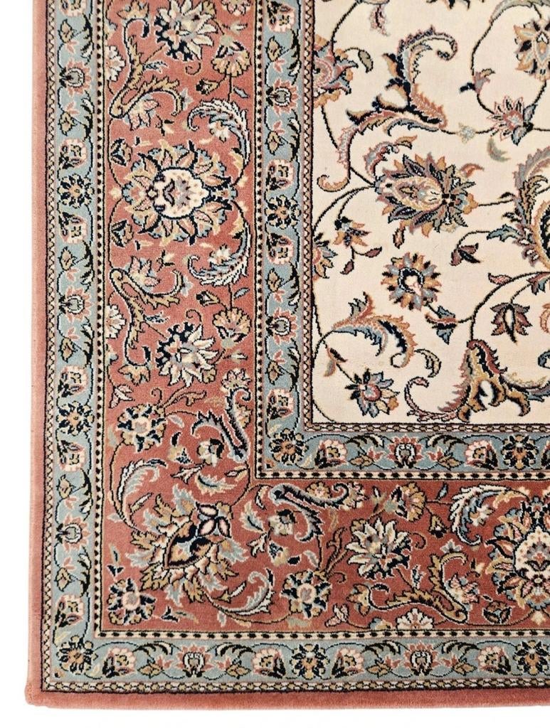 Vintage oosters wol vloerkleed floral pink crème 209x295cm, Persian Perzisch vintage oosters hype, Crème, Gebruikt, HYPE POP-UP