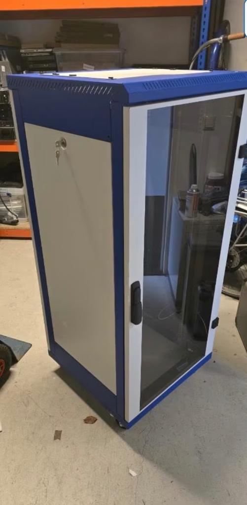 Patchkast 19 inch op Wielen, Computers en Software, Ophalen, Nieuw, Glas, Plaatstaal