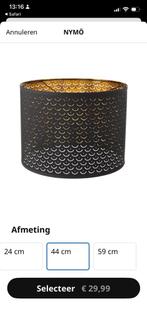 Lampenkap Nymö (Ikea), Ophalen of Verzenden, Zwart, Rond, 25 tot 50 cm