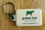 sleutelhanger groene koe groene winkelwagenmunt, Ophalen of Verzenden
