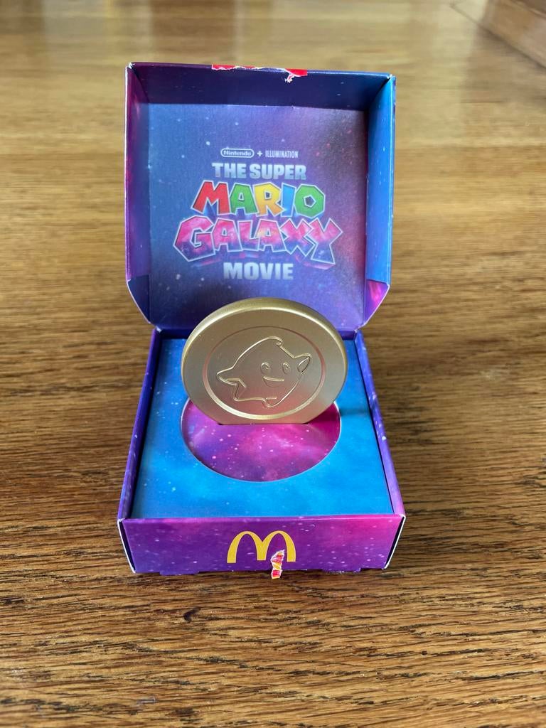 Super Mario Galaxy Movie Coin - McDonald's Happy Meal, Ophalen of Verzenden, Zo goed als nieuw