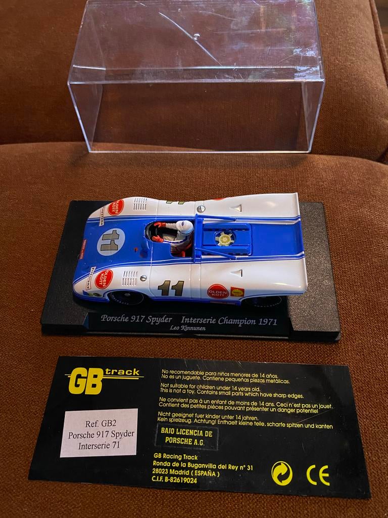 Porsche 917 Spyder Interserie Champion 1971 modelauto, Ophalen of Verzenden, Zo goed als nieuw