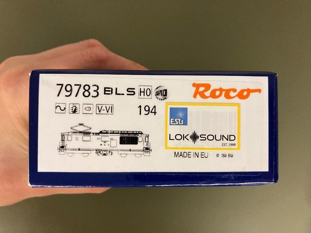 Roco H0 / 79783 E-loc (BLS) Re 4/4 194 - AC met ESU decoder, Hobby en Vrije tijd, Modeltreinen | H0, Wisselstroom, Gebruikt, Locomotief