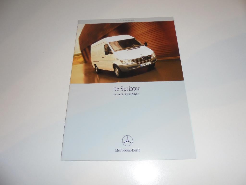 brochure Mercedes Sprinter gesloten bestelwagen  2002, Boeken, Ophalen of Verzenden, Nieuw, Mercedes