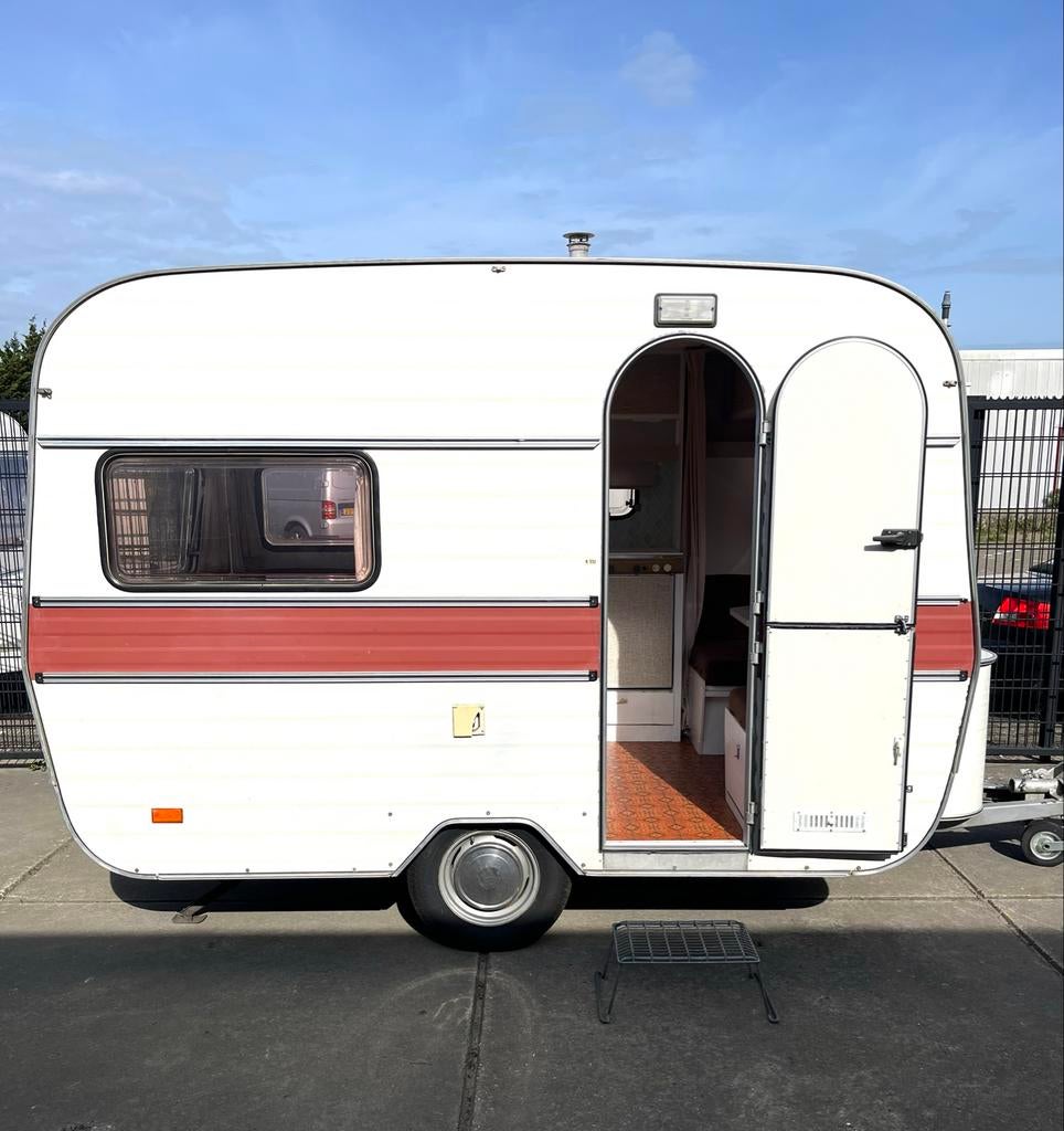 Kip caravan K 330 lichtgewicht retro vintage gepimpt, Caravans en Kamperen, Treinzit, Tot en met 3, Particulier, 500 - 750 kg
