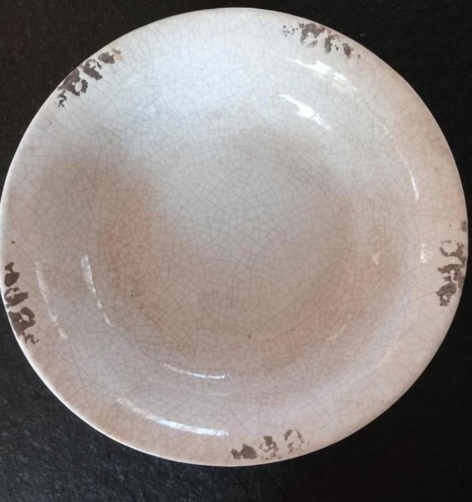 Decoratieve schaal met craquelé-effect ( Brynxz), Porselein of Keramiek, Schaal, Rond, Ophalen of Verzenden