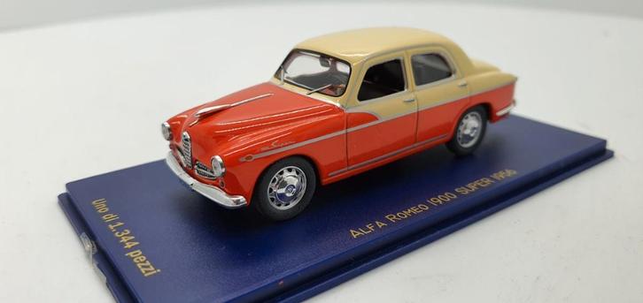 M4 Alfa Romeo 1900 Super 1956 Oranje-Beige, Hobby en Vrije tijd, Modelauto's | 1:43, Nieuw, Auto, Overige merken, Ophalen of Verzenden