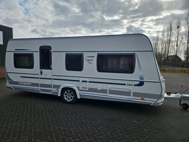 Fendt 560 Topas zeer compleet 250 breed lengte bedden, Caravans en Kamperen, Caravans, Particulier, tot en met 4, 1250 - 1500 kg