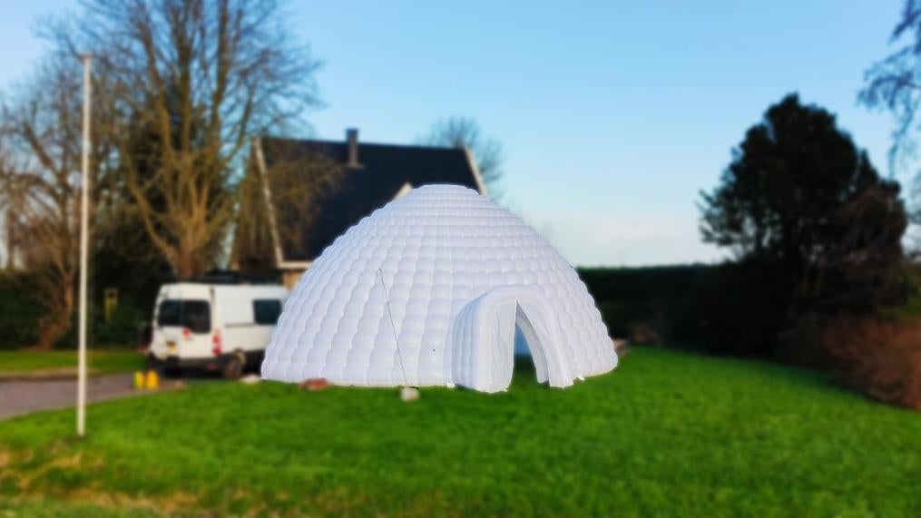 HUUR Opblaasbare IGLO partytent | 10 Meter | Voor uw events, Opvouwbaar, Partytent, 6 meter of meer, Nieuw