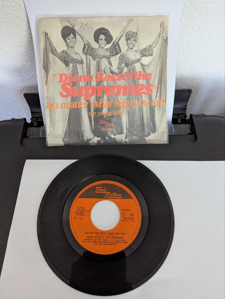 The Supremes - No matter What S ( vinyl single), Ophalen of Verzenden, Gebruikt, Pop, Single