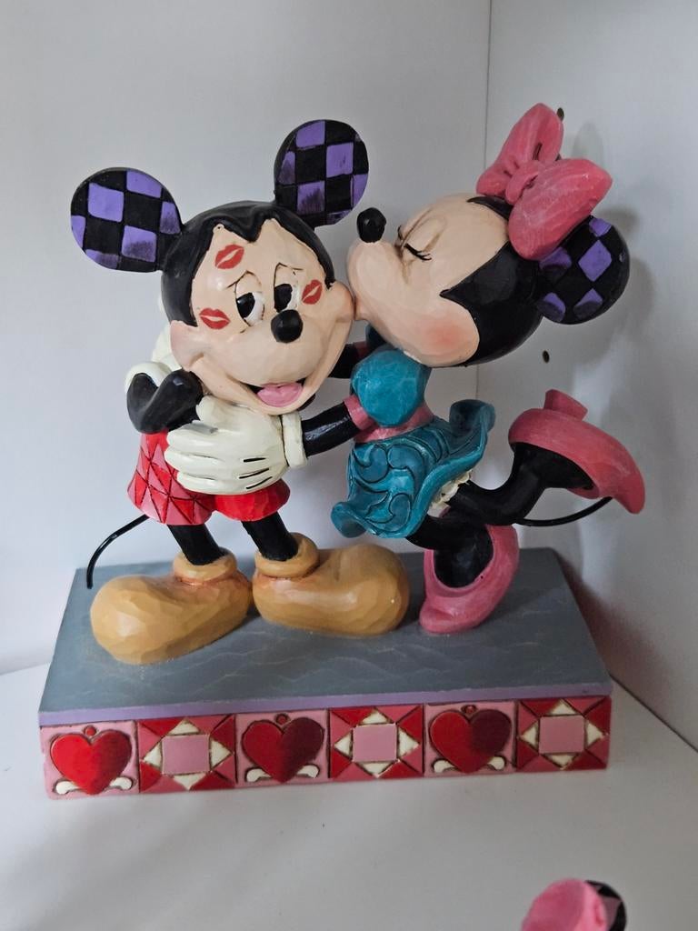 Mickey & Minnie Mouse Disney Traditions Jim Shore Beeldje, Ophalen of Verzenden, Mickey Mouse, Zo goed als nieuw, Beeldje of Figuurtje