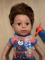 Jongens Baby Born pop met kleding en flesje, Ophalen of Verzenden, Zo goed als nieuw, Babypop