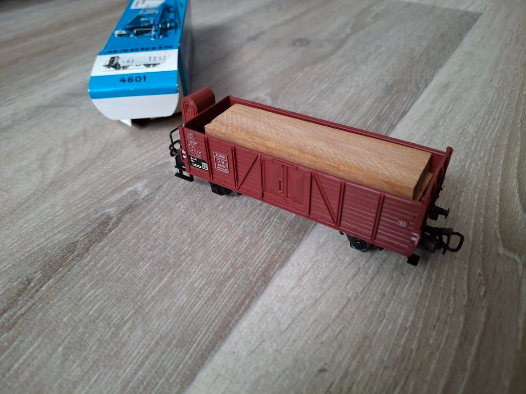 Marklïn HO 4601 open goederenwagon met remmershuisje DB, Hobby en Vrije tijd, Modeltreinen | H0, Zo goed als nieuw, Wagon, Wisselstroom
