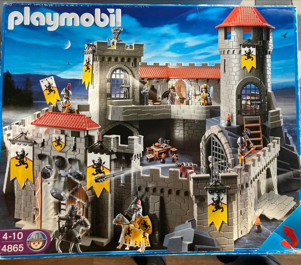 Playmobil Kasteel met extra toren en veel accessoires, Ophalen, Gebruikt, Complete set