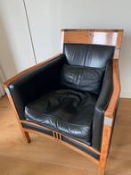 Schuitema Decoforma fauteuil in art deco stijl, Ophalen, Gebruikt, Leer, 50 tot 75 cm