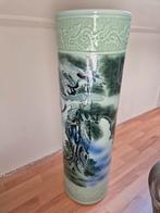 Unieke chinese vaas met kraanvogels en herten, Antiek en Kunst, Ophalen