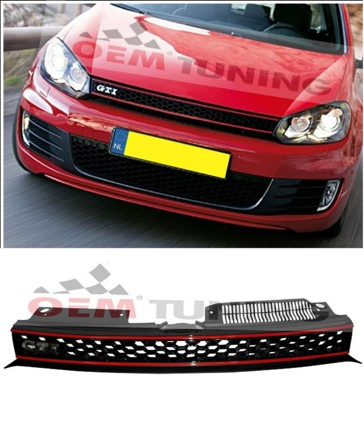VW Golf 6 GTI clean look grille grill | 2008 – 2012, Auto diversen, Tuning en Styling, Ophalen of Verzenden