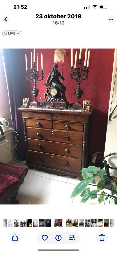 Antieke Engelse Ladenkast - 1800, Antiek en Kunst, Antiek | Meubels | Kasten, Ophalen of Verzenden