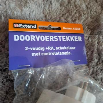 VB Extend Doorvoerstekker 2-voudig +RA beschikbaar voor biedingen