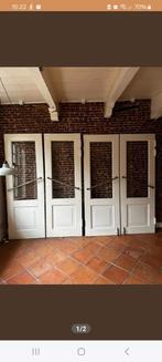 2 sets taatsdeuren uit begin jaren 1900, Ophalen, Gebruikt, Binnendeur, Glas