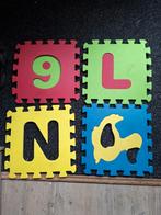 Foam puzzle tegels letter cijfer en figuren, Ophalen of Verzenden, Zo goed als nieuw