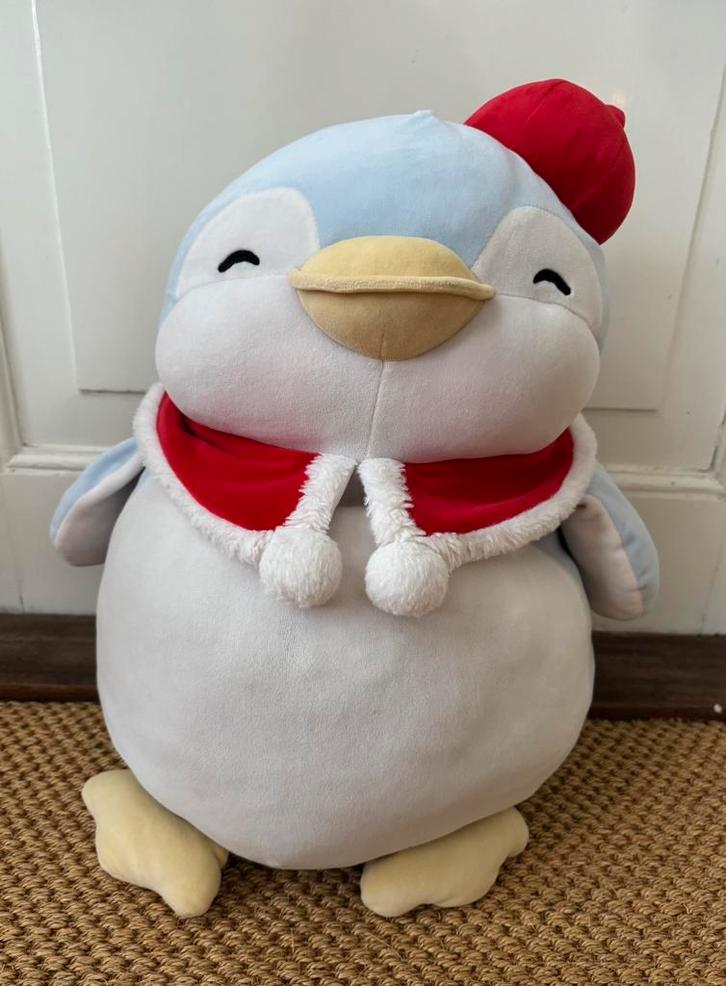 Miniso grote pinguin Kerst met hoed Penpen, 30 cm hoog, Kinderen en Baby's, Speelgoed | Knuffels en Pluche, Zo goed als nieuw