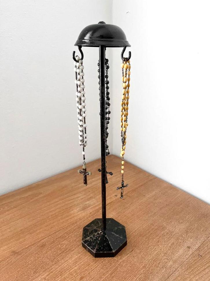 Antieke Roterende Sieradenhouder Metaal, Antiek en Kunst, Curiosa en Brocante, Ophalen