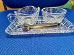 15.   roomstelletje met suikertang Bleikristall, Antiek en Kunst, Antiek | Glas en Kristal, Ophalen