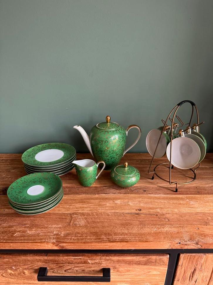 Vintage Theepot Set - Bavaria. Kronach, Huis en Inrichting, Keuken | Servies, Gebruikt, Compleet servies, Overige stijlen, Porselein
