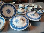 Complete vintage Grindley Avon servies set – blauw wit – Eng, Antiek en Kunst, Antiek | Servies compleet, Ophalen