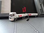 267 herpa mercedes actros hiab kraan combi bouw 1:87 truck, Hobby en Vrije tijd, Modelauto's | 1:87, Ophalen of Verzenden, Nieuw