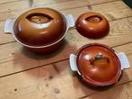 T E A B : Antieke/Vintage Emaille potten/pannensetje, Ophalen